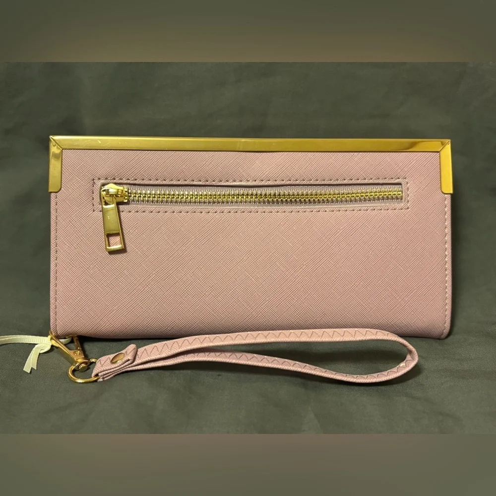 Alyssa Pink Wristlet Wallet - Picture 2 of 6